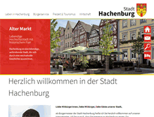 Tablet Screenshot of hachenburg.de